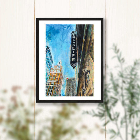 Downtown Tulsa Street View Art Print