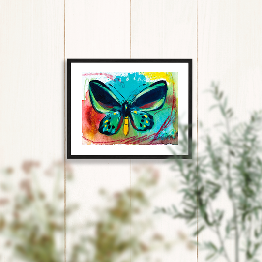 Green Buttlerfly Fine Art Print